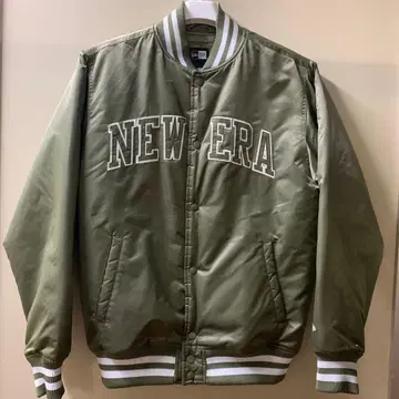 NEW ERA 바시티 자켓 올리브 MEDIUM 컨디션 최상