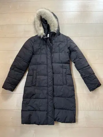 GAP 후드 부착 다운 자켓 XXS 블랙