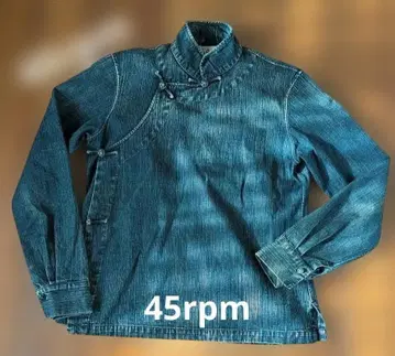 45rpm 다크 데님 긴팔 셔츠 차이나형