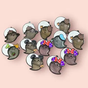 디즈니 홍콩 할로윈 캐릭터 핀 배지 세트