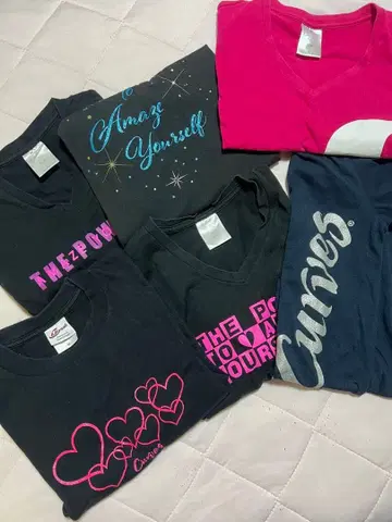 커브스 T셔츠 팬츠 세트