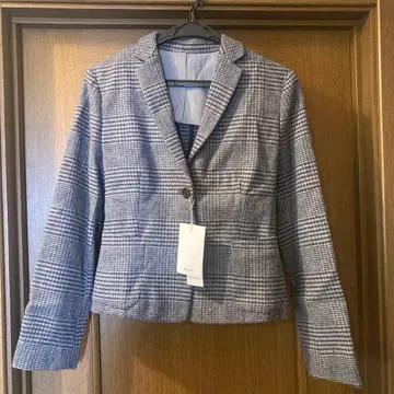 COMME CA ISM 체크 무늬 테일러드 자켓 M 미사용 새상품