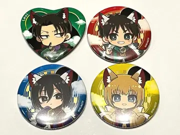 진격의 거인 프린세스 카페 큐비 캔뱃지 리바이 엘렌 미카사 아르민