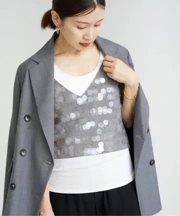 IENA 드뷔 스팽글 뷔스티에