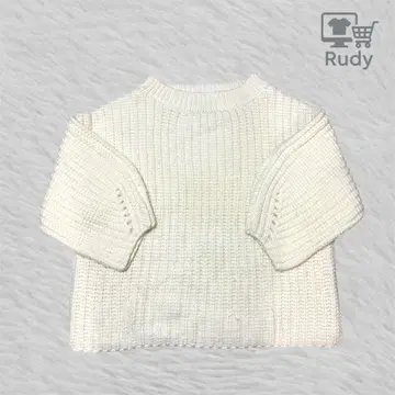 rienda 케이블 니트 F 아이보리 엘레강스 스타일 Y2K