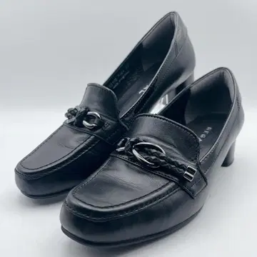 하자품 REGAL 리걸 태슬 힐 로퍼 블랙 23