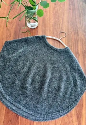 나카가와 마사시치 상점 레이어드 판초 케이프 알파카 울 니트 베스트