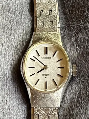 SEIKO 수동 와인딩 시계 실버