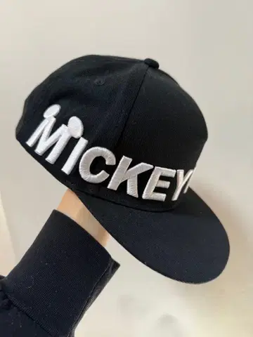 디즈니 스냅백 캡 블랙 미키마우스
