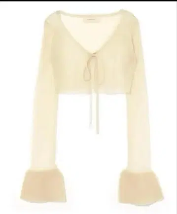 andmary Sheer ribbon cardigan 시어 가디건