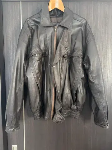 브라운 가죽 자켓 빈티지