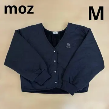 모즈 블랙 계열 퀼팅 M 사이즈 가디건 속기모 샤기 보아 안감