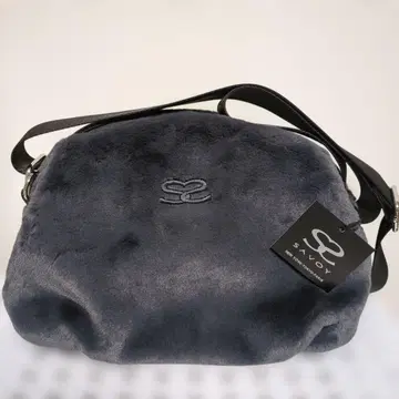 [미사용 새상품] 사보이 인조 모피 숄더백 그레이