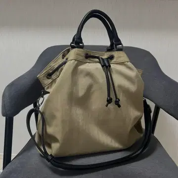 비타펠리체 복조리 2way 나일론 토트백 베이지