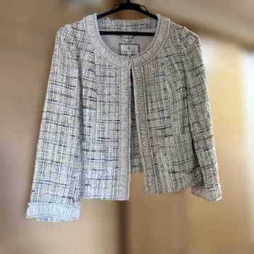 KUMIKYOKU 프린지 장식 트위드 자켓 사이즈 2