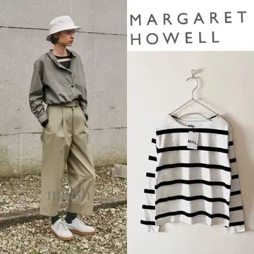 새상품 마가렛호웰 스테디셀러 와이드 스트라이프 티셔츠 1.7만