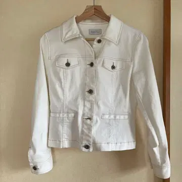 BARNEYS NEWYORK 화이트 데님 자켓 38