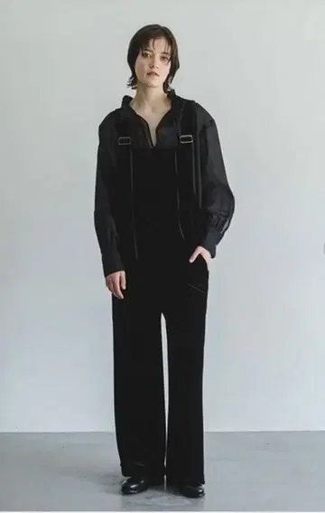 enchainement Velor Over All 블랙