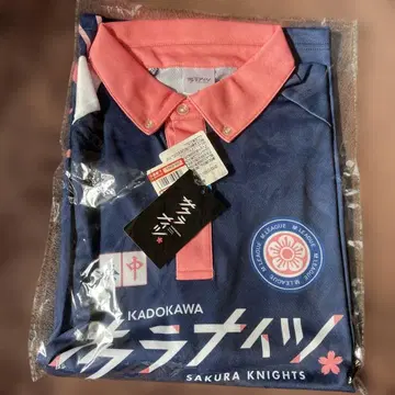 새상품 M리그 KADOKAWA 사쿠라 나이츠 피케 셔츠 유니폼 L 사이즈
