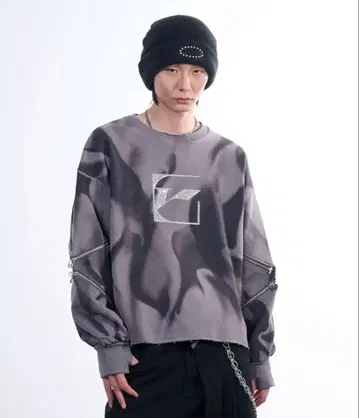 viedit 지퍼 트레이닝복 그레이