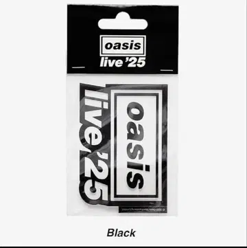 미개봉 새상품 oasis 스티커 Live'25 오아시스 Black 완판템