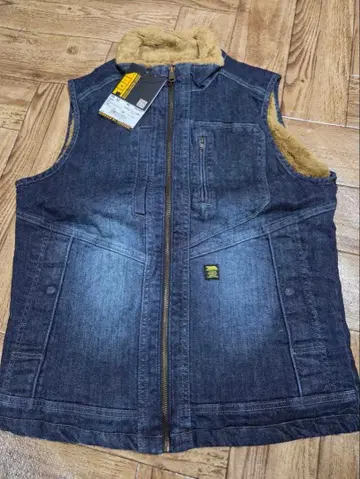 새상품 [ 도라이치 ] 데님 방한 베스트 M-size