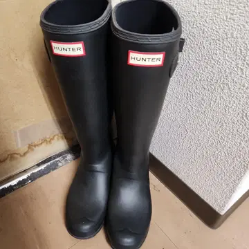 HUNTER 블랙 장화 24cm