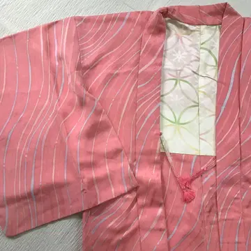 핑크 실크 겉옷