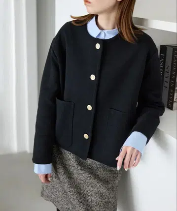 SLOBE IENA 더블 페이스 니트 자켓