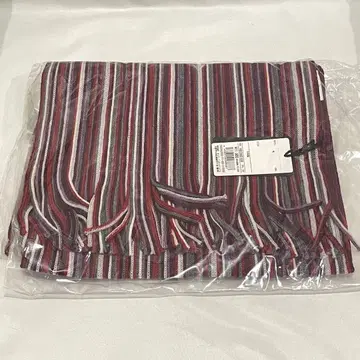 새상품 D'URBAN 더반 멀티 컬러 러셀 머플러 스트라이프 패턴