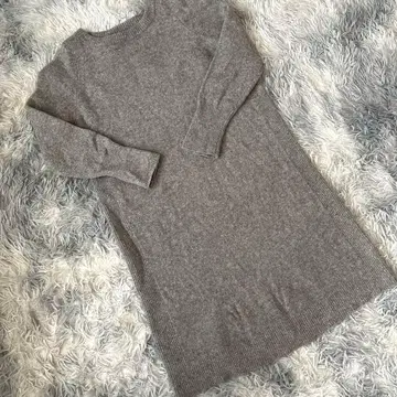 23구 캐시미어 양모 혼합 니트 원피스 튜닉 사이즈 38