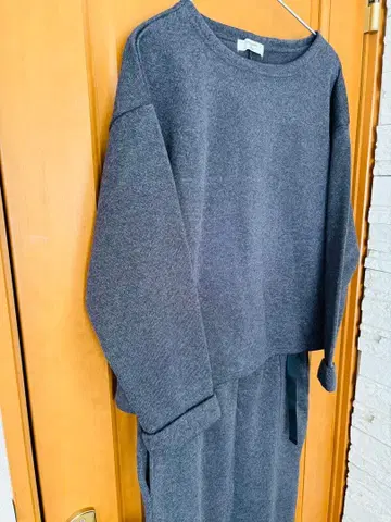 Samantha2blue 그레이 쭈리 기모 셋업