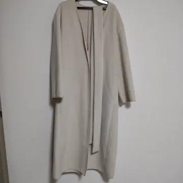 프레이 아이디 코트 FRAY I.D 벨트 포함 노카라 롱 코트