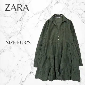 자라 성숙 큐트 코듀로이 티어드 긴팔 튜닉 EUR/S