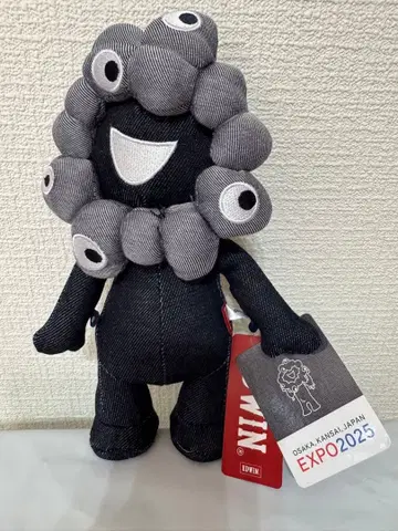 [ 새상품 ] 오사카 만박 블랙 미야쿠미야쿠 EDWIN 콜라보 봉제 인형