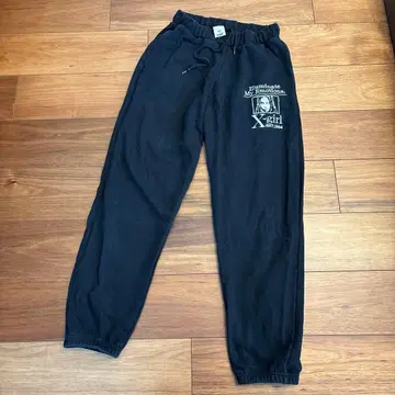 X-girl 블랙 스웨트 팬츠 M 사이즈