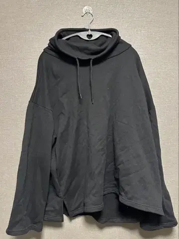 ENDER PRODUCTS 블랙 후드 없는 후드티