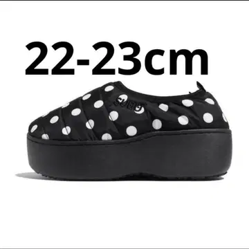 SUBU PLATFORM 블랙/화이트 도트 통굽 새상품 완판
