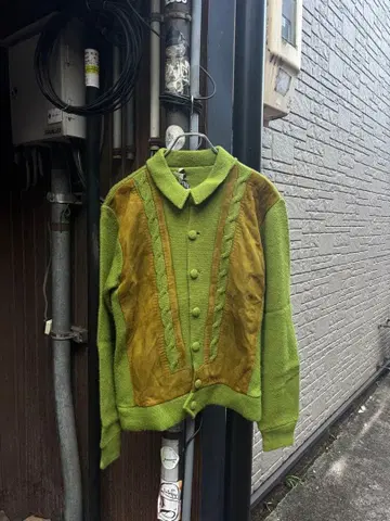 60s 가죽 절개 니트