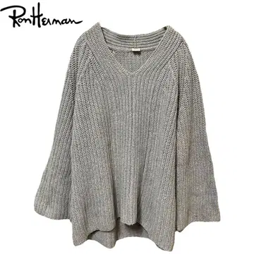 론 헤르만 오버 사이즈 니트 스웨터 그레이