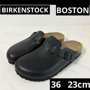 새상품급 버켄스탁 36 23.0 보스턴 사보 샌들 가죽 블랙