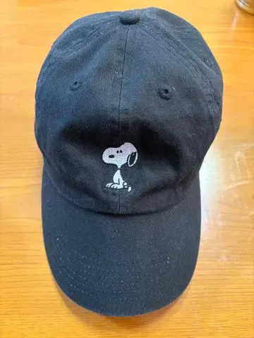 스누피 뮤지엄 캡 블랙
