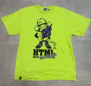 새상품급 HTML x 에반게리온 2.0 T셔츠 L 창간호기