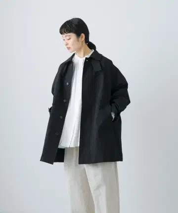 카구레 코튼 백 턱 숏코트