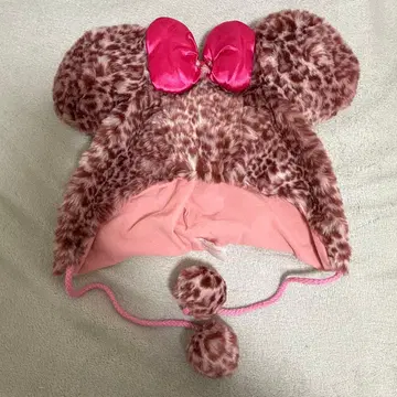 도쿄 디즈니 리조트 레오파드 무늬 팬캡