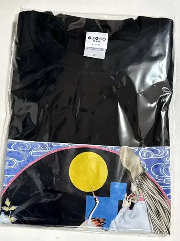 미사용 L 사이즈 히카루의 바둑 T셔츠 블랙