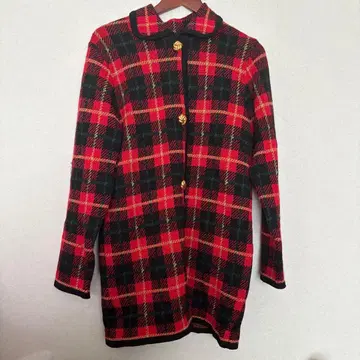 WHITE ITARIARD 가디건 체크