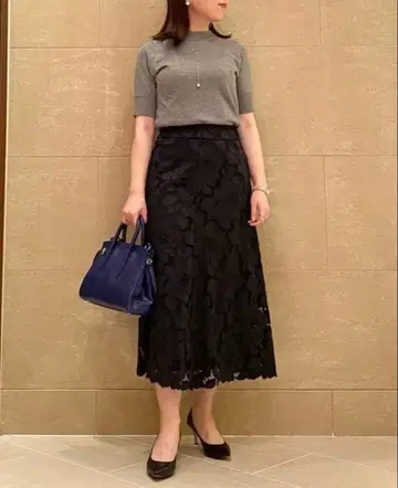 Demi-Luxe BEAMS 플라워 레이스 스커트 38