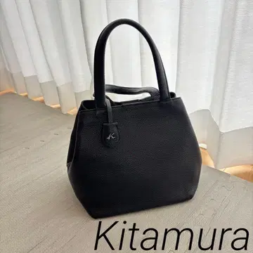키타무라 슈링크 가죽 핸드백