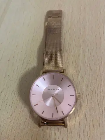 KLASSE14 핑크 아날로그 손목시계